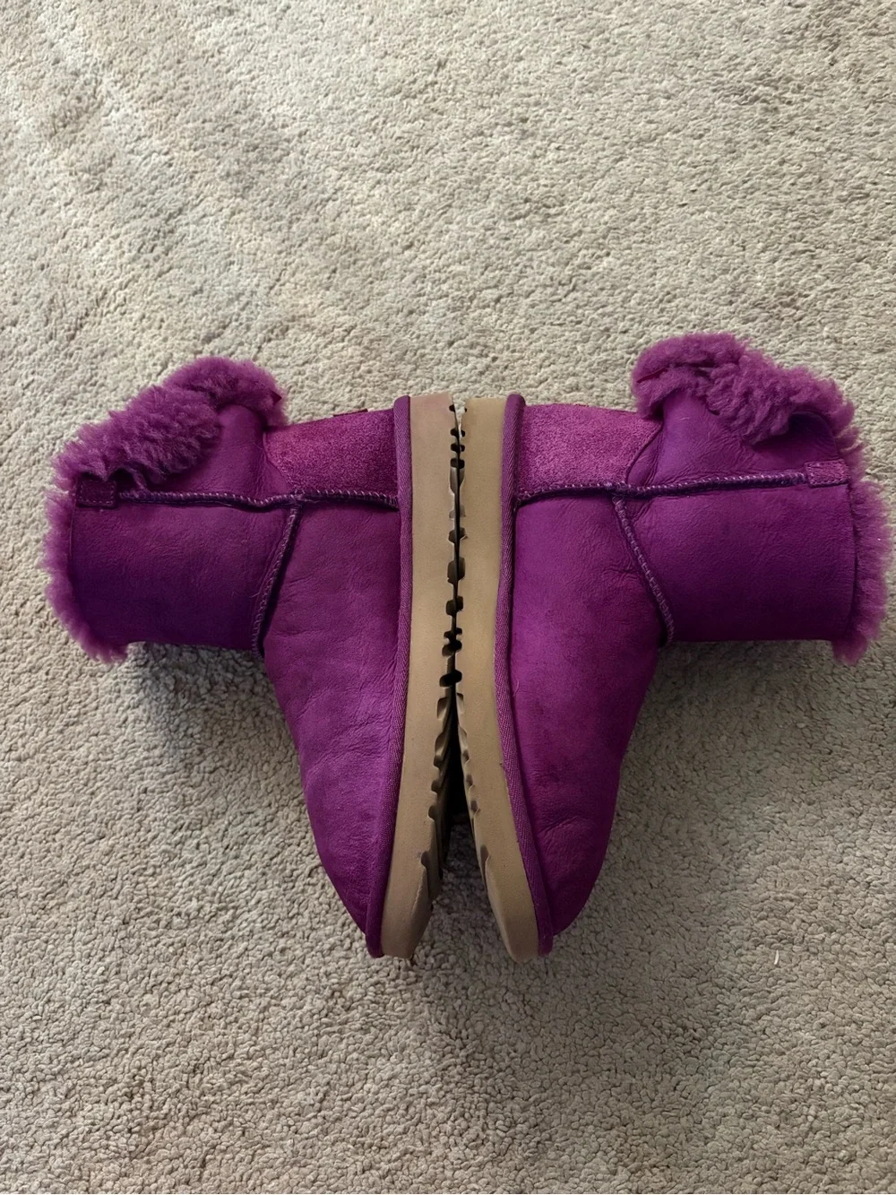 UGG Classic Short Shearling Boots in Vibrant Purple